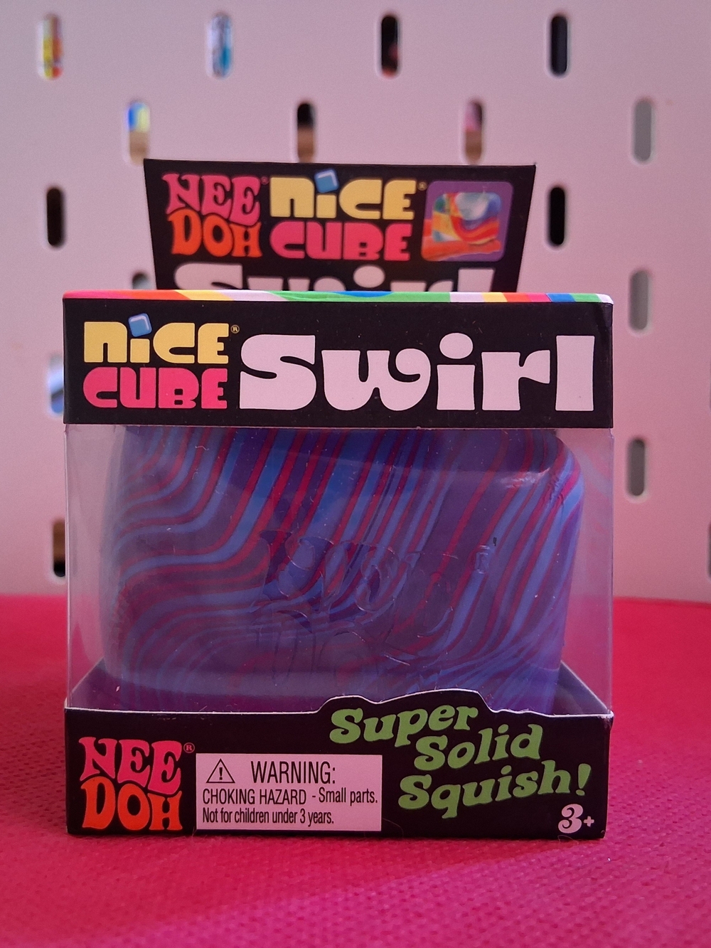 Needoh NiceCube Swirl!! Beautiful Purple, Pink, Blue